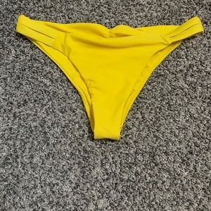 yellow swim suit bottoms